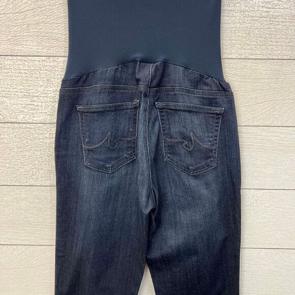 Adriano Goldschmied Dark Wash Skinny Leg Maternity Jeans Size 28 - Picture 7 of 9